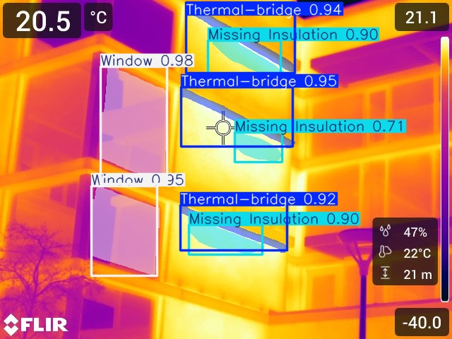 Model prediction on thermogram IR_11489