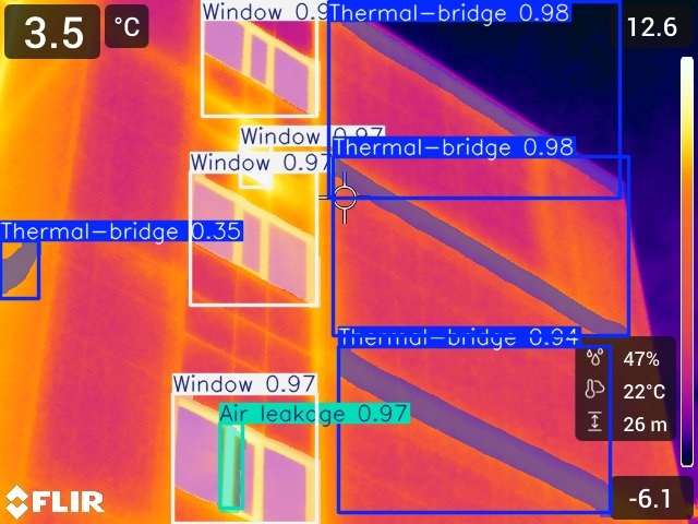 Model prediction on thermogram IR_12079